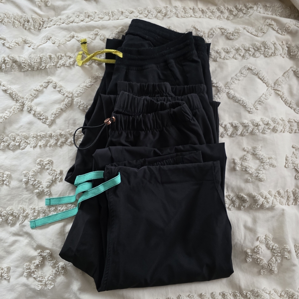 Black Scrub Pants